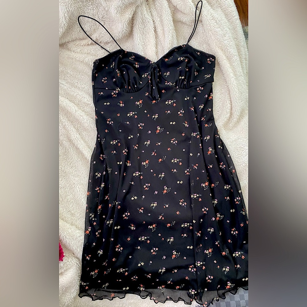 Rue 21 black floral dress